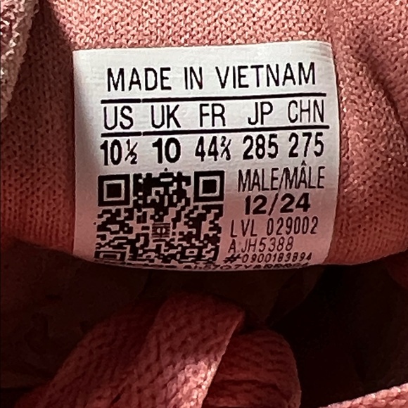 Adidas Gazelle 3 stripe Sneakers shoes pink black lace up men’s size 10.5 JH5388 - Picture 8 of 12